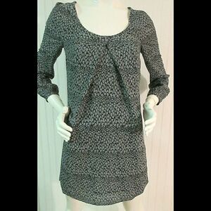 Jack brand scale print dress gray size XS